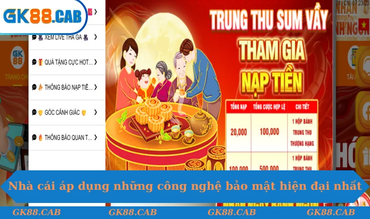 Nhà cái áp dụng những công nghệ bảo mật hiện đại nhất