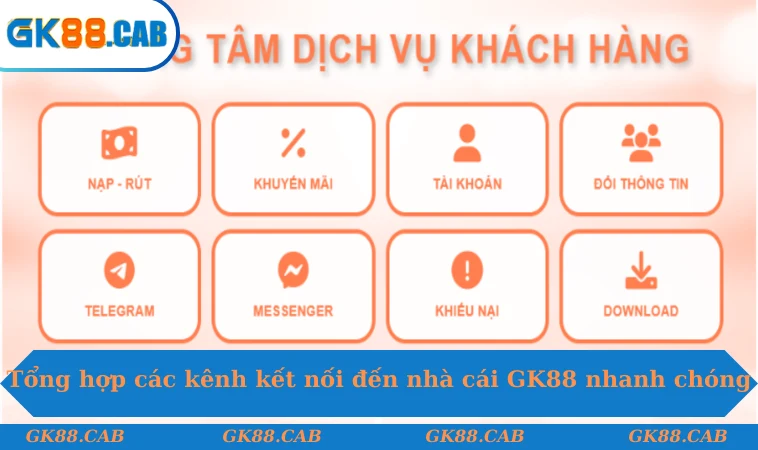 Tổng hợp các kênh kết nối đến nhà cái GK88 nhanh chóng